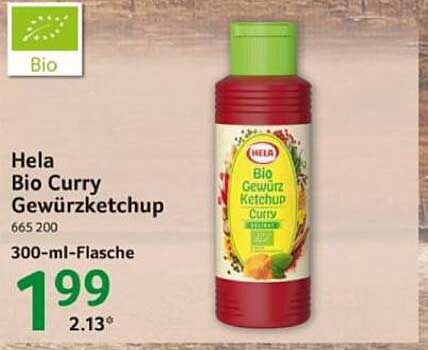 Hela Bio Curry Gewürzketchup 300 ml-Flasche