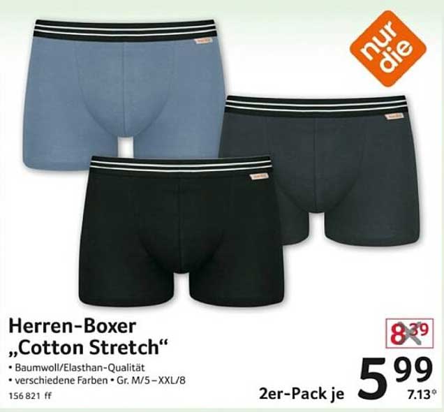 Herren-Boxer „Cotton Stretch“ – 2er-Pack