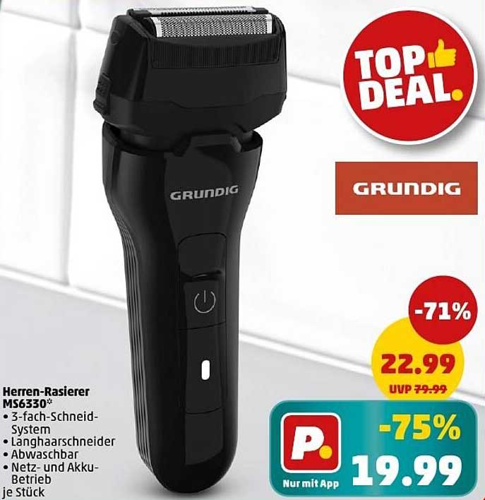 Herren-Rasierer MS6330 von Grundig - TOP DEAL