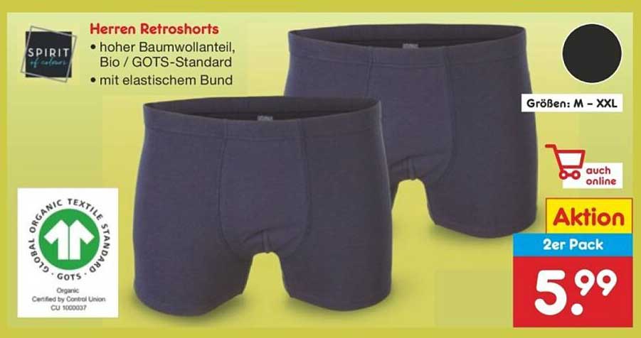 Herren Retroschorts - 2er Pack