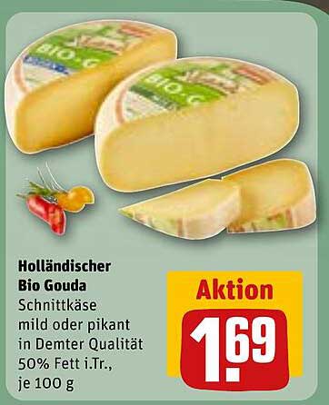 Holländischer Bio Gouda - Schnittkäse mild oder pikant