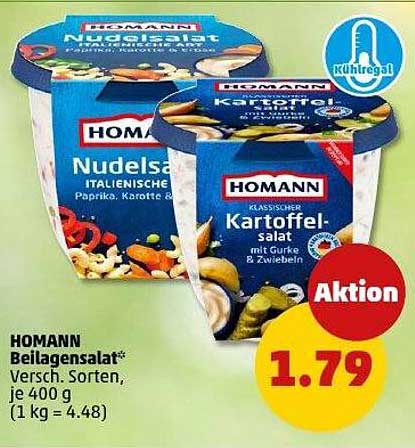 HOMANN Beilagensalat - Verschiedene Sorten, je 400 g