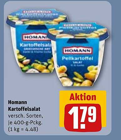 Homann Kartoffelsalat verschiedene Sorten, je 400-g-Pckg.