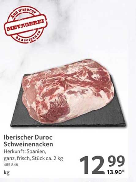 Iberischer Duroc Schweinenacken