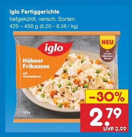 iglo Fertiggerichte Hühnchen-Frikassee, tiefgekühlt, 425 g