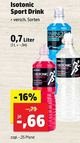 Isotonic Sport Drink - verschiedene Sorten