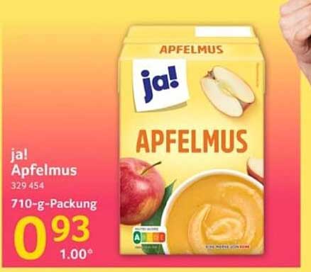ja! Apfelmus 710-g-Packung