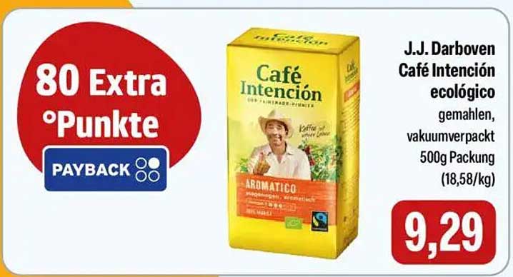 J.J. Darboven Café Intención ecológico gemahlen, vakuumverpackt 500g Packung