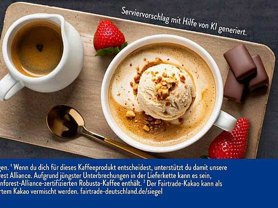 Kaffee-Spezialität mit Fairtrade-Kakao
