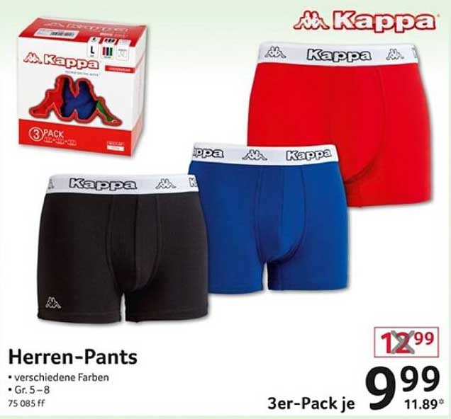 Kappa Herren-Pants 3er-Pack