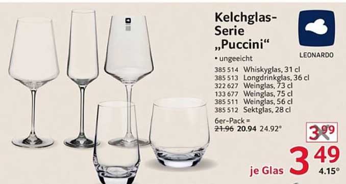 Kelchglas-Serie „Puccini“ von Leonardo