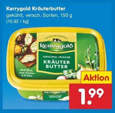 Kerrygold Kräuterbutter, gekühlt, verschiedene Sorten, 150 g
