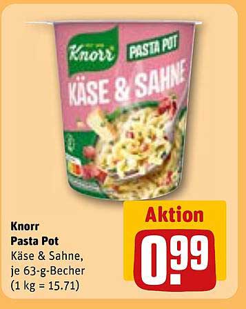 Knorr Pasta Pot Käse & Sahne, je 63-g-Becher