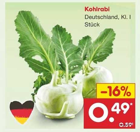 Kohlrabi Deutschland, Kl. I Stück