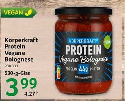 Körperkraft Protein Vegane Bolognese