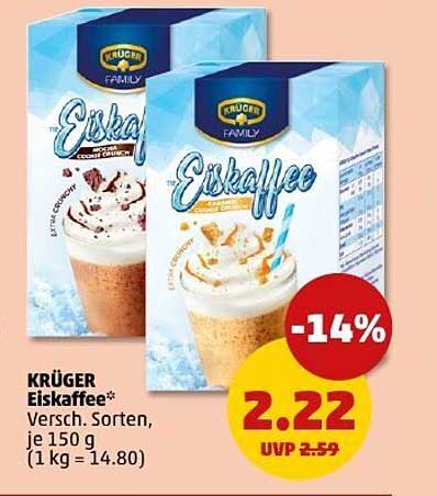 KRÜGER Eiskaffee 150 g - Verschiedene Sorten