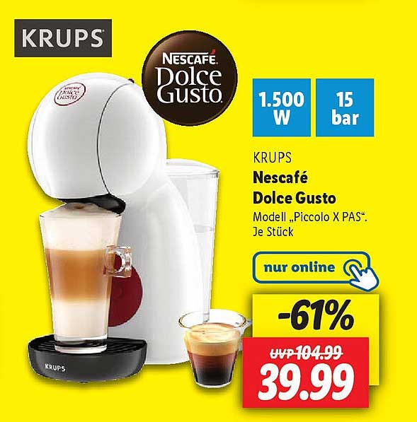Krups Nescafé Dolce Gusto Piccolo X PAS