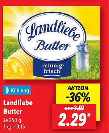 Landliebe Butter 250 g