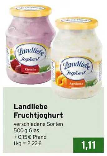Landliebe Fruchtjoghurt 500 g - verschiedene Sorten
