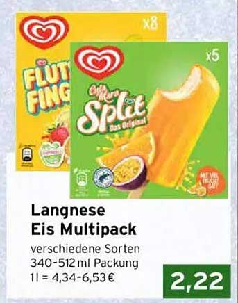 Langnese Eis Multipack - Verschiedene Sorten