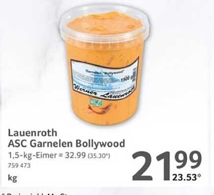 Lauenroth ASC Garnelen Bollywood - 1,5 kg Eimer