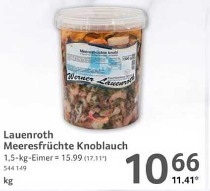 Lauenroth Meeresfrüchte Knoblauch 1,5 kg Eimer