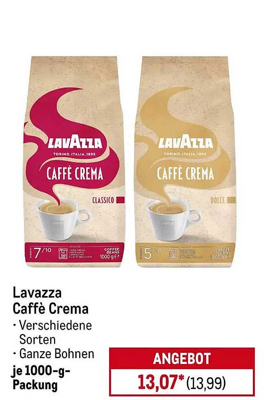 Lavazza Caffè Crema - verschiedene Sorten