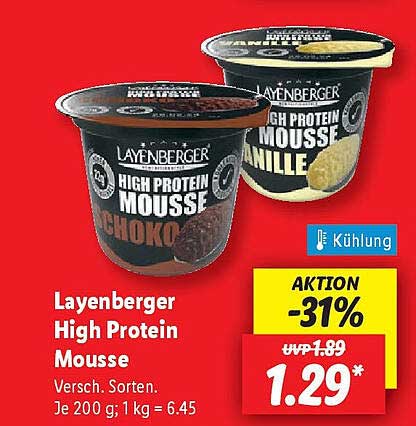 Layenberger High Protein Mousse - Verschiedene Sorten