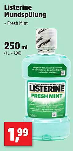 Listerine Mundspülung - Fresh Mint 250 ml