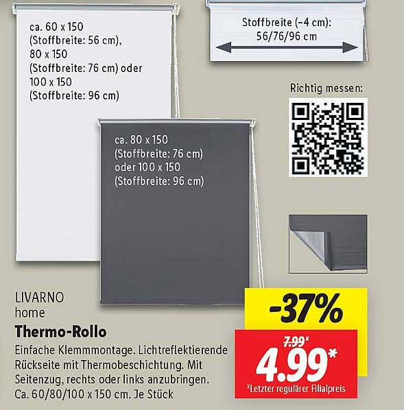 LIVARNO home Thermo-Rollo