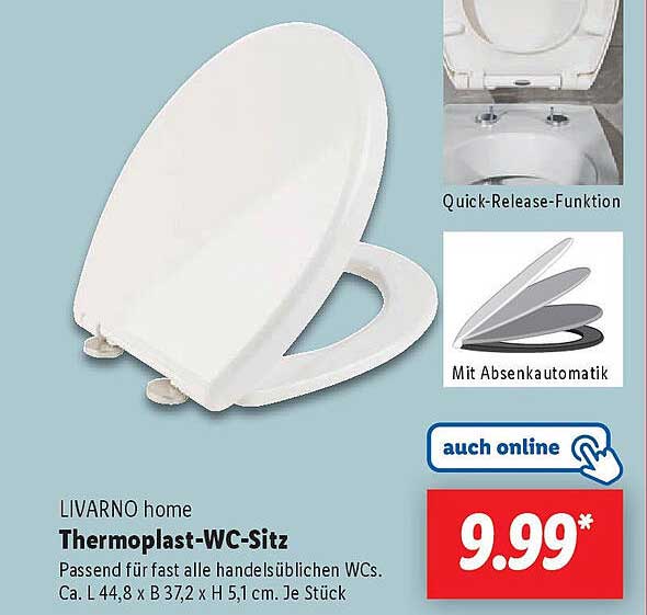 LIVARNO home Thermoplast-WC-Sitz