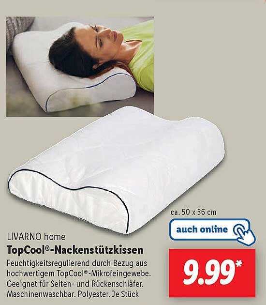 LIVARNO home TopCool®-Nackenstützkissen