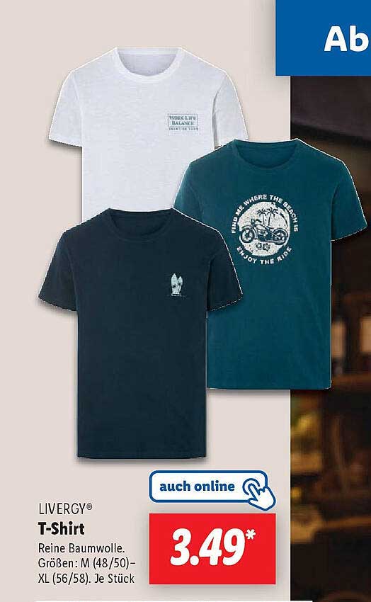 LIVERGY® T-Shirt - Je Stück nur 3,49*
