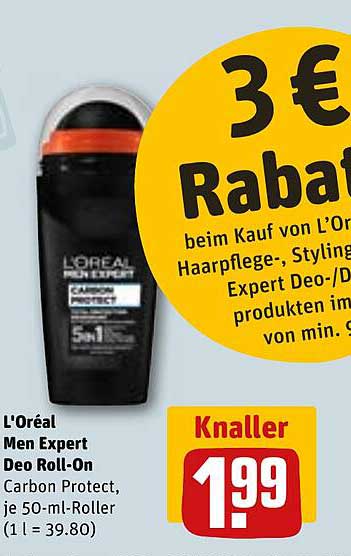 L'Oréal Men Expert Deo Roll-On Carbon Protect, 50 ml