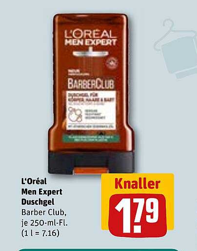 L'Oréal Men Expert Duschgel Barber Club, je 250-ml-Fl.