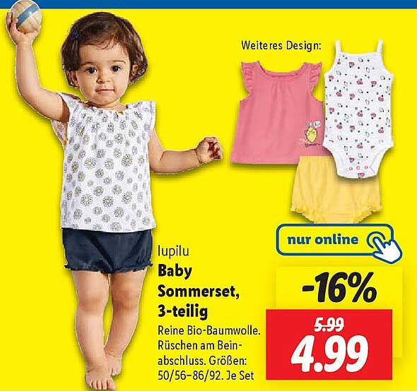 lupilu Baby Sommerset, 3-teilig