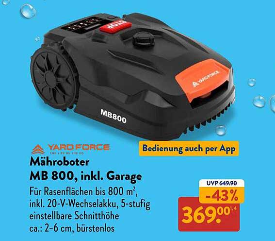 Mähroboter MB 800, inkl. Garage