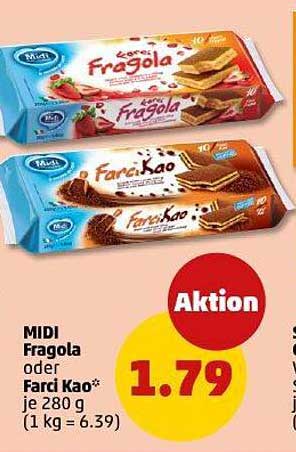 MIDi Fragola oder Farci Kao - Leckere Waffelsnacks zum Schnäppchenpreis!