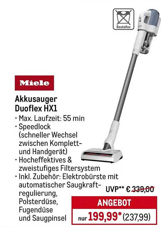 Miele Akkusauger Duoflex HX1