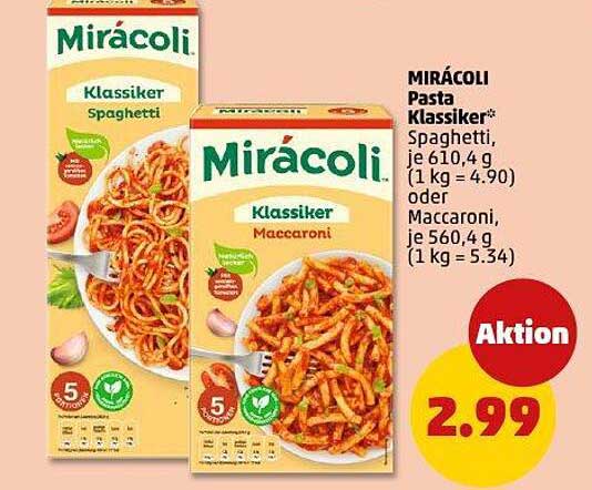 MIRÁCOLI Pasta Klassiker Spaghetti oder Maccaroni