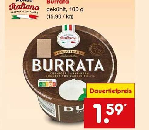 Mondo Italiano Burrata, 100 g