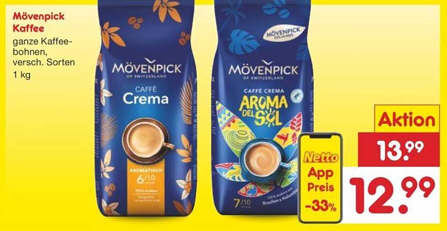 Mövenpick Kaffee - Caffè Crema, 1 kg