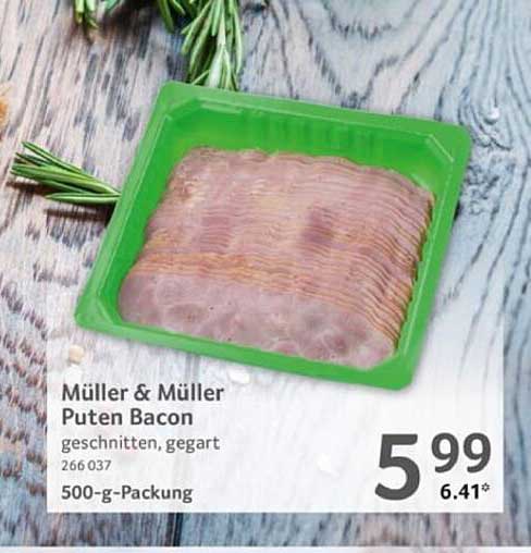 Müller & Müller Puten Bacon 500-g-Packung