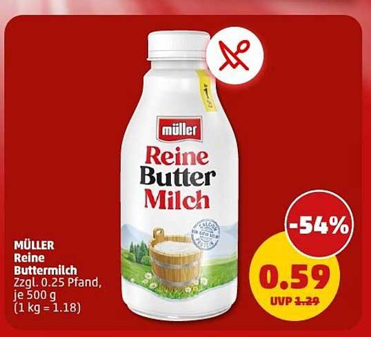MÜLLER Reine Buttermilch 500 g