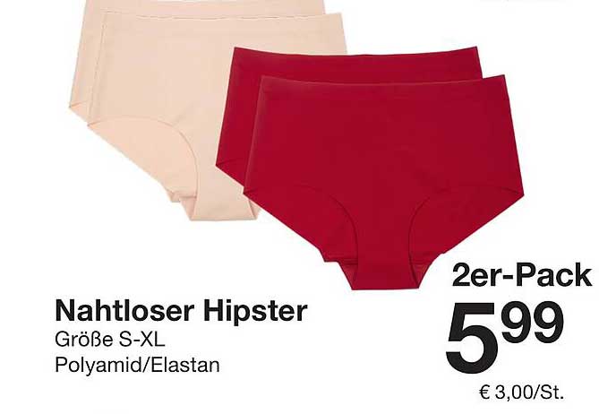 Nahtloser Hipster 2er-Pack