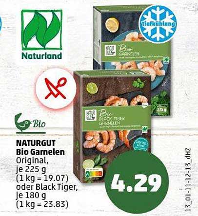 NATURGUT Bio Garnelen Original, je 225 g