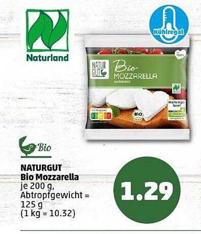 NATURGUT Bio Mozzarella 200 g