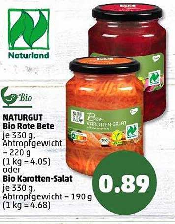 NATURGUT Bio Rote Bete und Bio Karottensalat