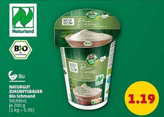 NATURGUT ZUKUNFTSBAUER Bio Schmand stichfest, je 200 g