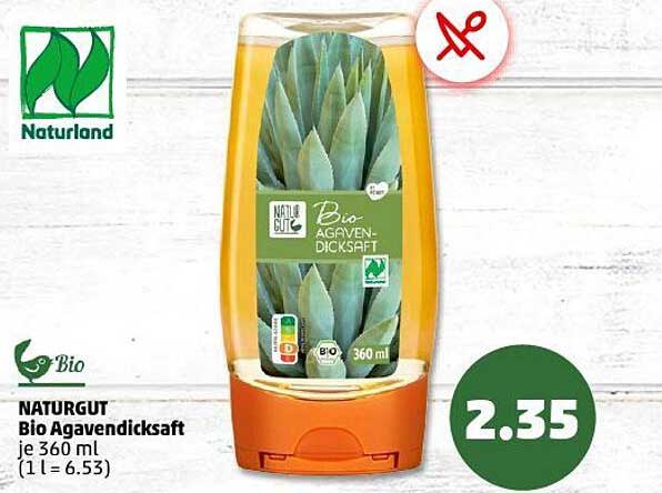 NATURKRAFT Bio Agavendicksaft je 360 ml